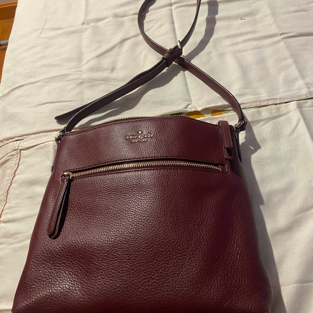 Kate Spade Deep Red Leather Shoulder Bag